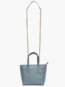 Borsa in pelle EVA azzurra – LOVING BAGS