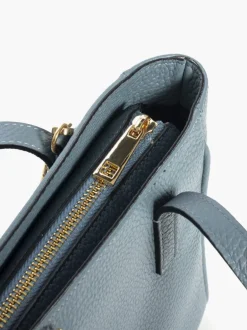 Borsa in pelle EVA azzurra – LOVING BAGS