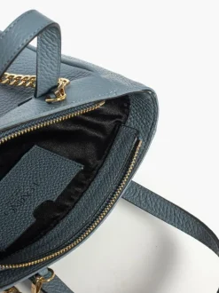 Borsa in pelle EVA azzurra – LOVING BAGS