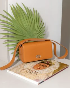 Borsa in pelle FRIDA arancio – LOVING BAGS