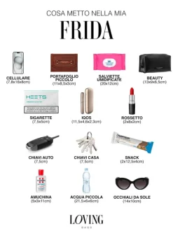 Borsa in pelle FRIDA arancio – LOVING BAGS