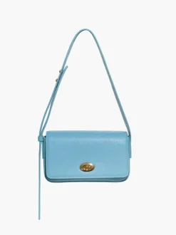 Borsa in pelle FRIDA azzurra – LOVING BAGS