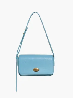 Borsa in pelle FRIDA azzurra – LOVING BAGS