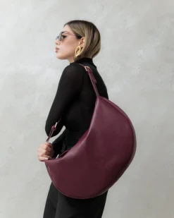 Borsa in pelle RACHEL bordeaux – LOVING BAGS