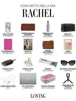 Borsa in pelle RACHEL bordeaux – LOVING BAGS