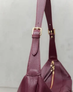 Borsa in pelle RACHEL bordeaux – LOVING BAGS