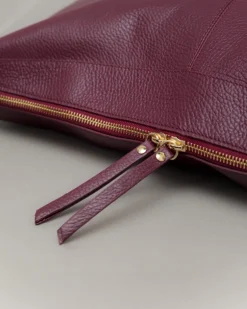 Borsa in pelle RACHEL bordeaux – LOVING BAGS