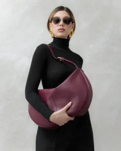 Borsa in pelle RACHEL bordeaux – LOVING BAGS