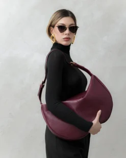 Borsa in pelle RACHEL bordeaux – LOVING BAGS