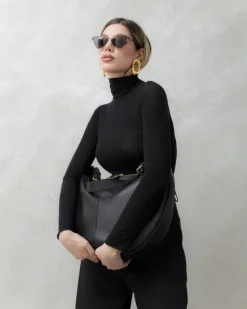 Borsa in pelle RACHEL nera – LOVING BAGS