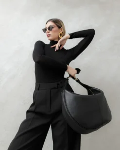 Borsa in pelle RACHEL nera – LOVING BAGS