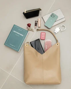 Borsa in pelle SIENNA beige – LOVING BAGS