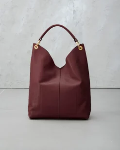 Borsa in pelle SIENNA bordeaux – LOVING BAGS