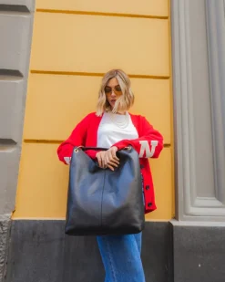 Borsa in pelle SIENNA nera – LOVING BAGS