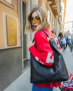 Borsa in pelle SIENNA nera – LOVING BAGS
