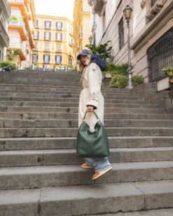 Borsa in pelle SIENNA verde – LOVING BAGS