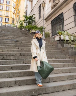 Borsa in pelle SIENNA verde – LOVING BAGS