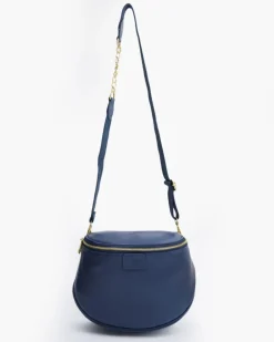 Borsa ISABELLA in pelle BLU NAVY – LOVING BAGS
