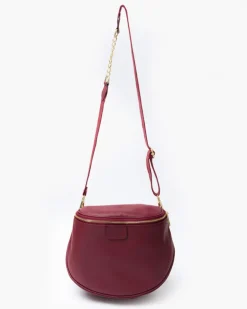 Borsa ISABELLA in pelle BORDEAUX – LOVING BAGS