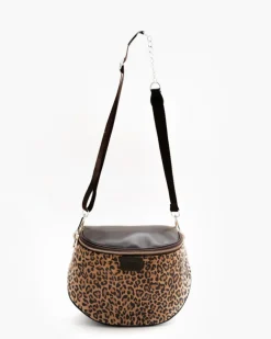 Borsa ISABELLA in pelle marrone ANIMALIER – LOVING BAGS