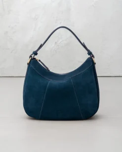 Borsa ROSE in camoscio – BLU