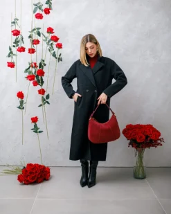 Borsa ROSE in camoscio – BORDEAUX