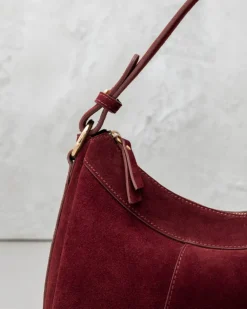Borsa ROSE in camoscio – BORDEAUX