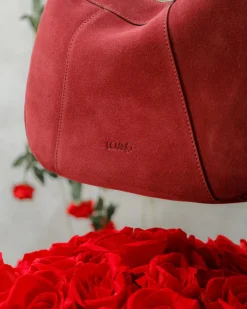 Borsa ROSE in camoscio – BORDEAUX