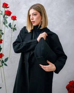 Borsa ROSE in camoscio – NERA