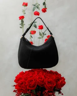 Borsa ROSE in camoscio – NERA