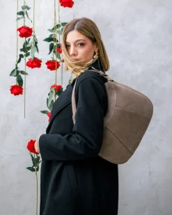 Borsa ROSE in camoscio – TORTORA