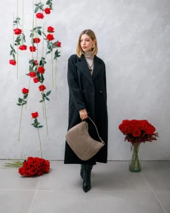 Borsa ROSE in camoscio – TORTORA