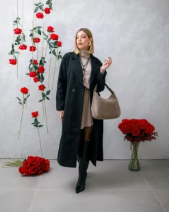 Borsa ROSE in camoscio – TORTORA