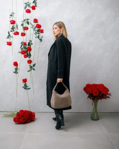 Borsa ROSE in camoscio – TORTORA