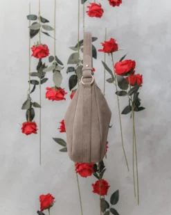 Borsa ROSE in camoscio – TORTORA