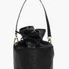 Borsa secchiello in pelle ROSSANA nera – LOVING BAGS