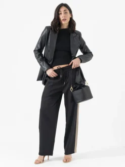 Borsa secchiello in pelle ROSSANA nera – LOVING BAGS