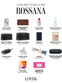 Borsa secchiello in pelle ROSSANA nera – LOVING BAGS