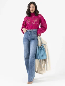 Borsa secchiello SOPHIA azzurra – LOVING BAGS