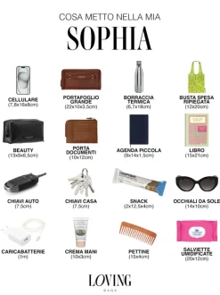 Borsa secchiello SOPHIA azzurra – LOVING BAGS