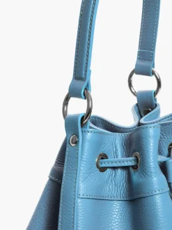 Borsa secchiello SOPHIA azzurra – LOVING BAGS