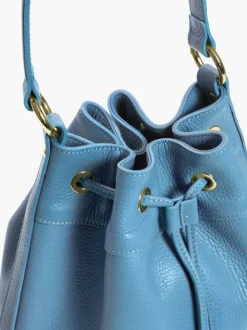 Borsa secchiello SOPHIA azzurra – LOVING BAGS