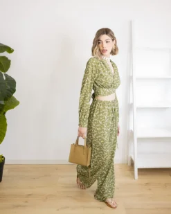 Borsa VITTORIA in pelle – VERDE KIWI