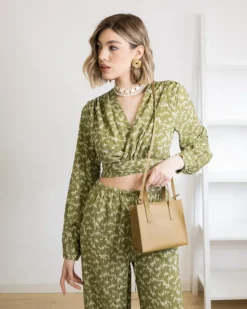 Borsa VITTORIA in pelle – VERDE KIWI