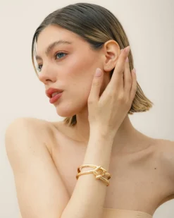 Bracciale a manetta con nodo – B128