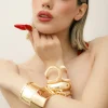 Bracciale in acciaio ampio – B312