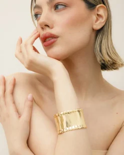 Bracciale in acciaio ampio – B312