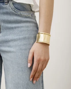 Bracciale in acciaio ampio – B312