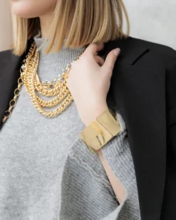 Bracciale rigido a manetta squadrato – B3525