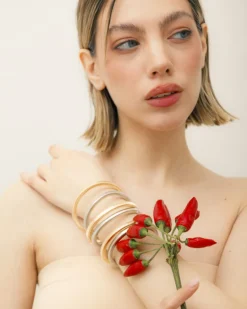 Bracciale sottile in acciaio – B114